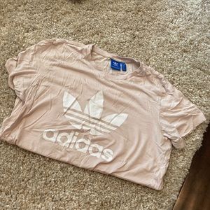 Adidas nude over-sized t shirt